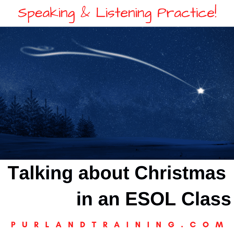 Talking about... Christmas in an ESOL Vocabulary Class
