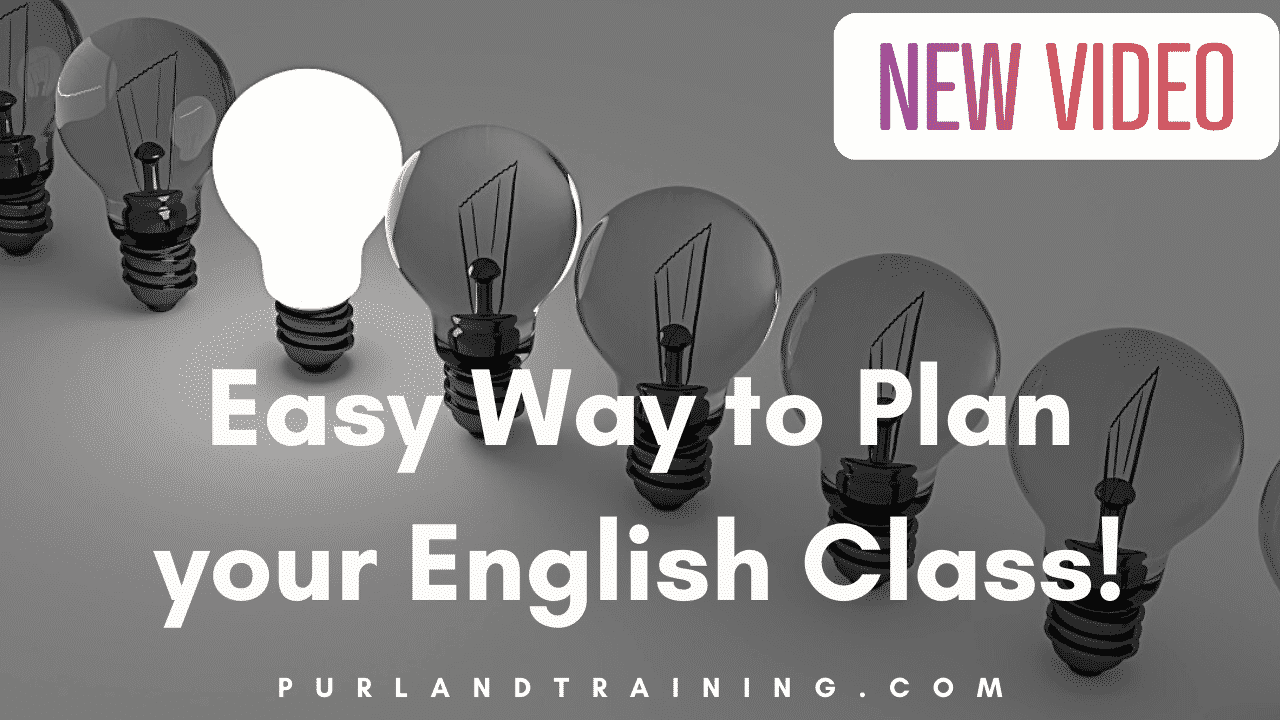 Easy Way to Plan your English Class! - NEW VIDEO!